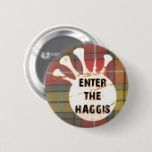 BADGE ROND 5 CM BOUTON DE TARTAN DE BUCHANAN (Devant & derrière)