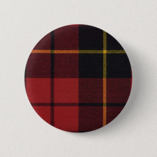 Badge Rond 5 Cm Bouton de tartan de Wallace de clan