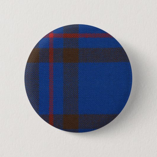 Badge Rond 5 Cm Bouton de tartan d'Elliot de clan (Devant)