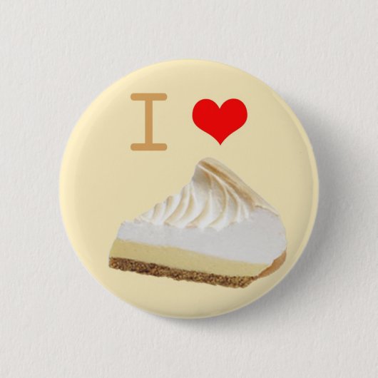 Badge Rond 5 Cm Bouton de tarte d'I <3 Lemmon (Devant)