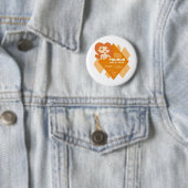 Badge Rond 5 Cm Bouton de Taureau (En situation)