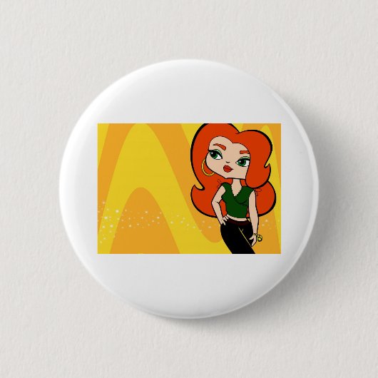 Badge Rond 5 Cm Bouton de Taureau (Devant)