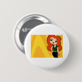 Badge Rond 5 Cm Bouton de Taureau (Devant & derrière)