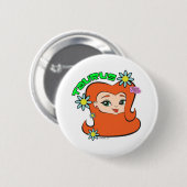 Badge Rond 5 Cm Bouton de Taureau (Devant & derrière)