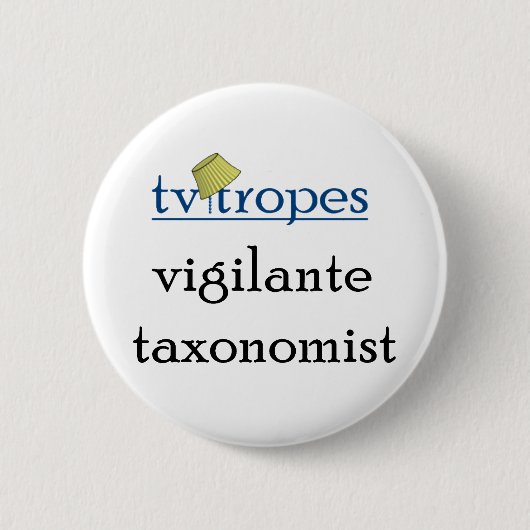 Badge Rond 5 Cm Bouton de Taxonomist de surveillant (Devant)