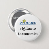 Badge Rond 5 Cm Bouton de Taxonomist de surveillant (Devant & derrière)