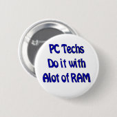 Badge Rond 5 Cm Bouton de technologies de PC (Devant & derrière)