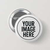 Badge Rond 5 Cm Bouton de téléchargement de photo rond (Devant & derrière)