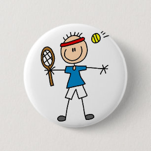 Badge Rond 5 Cm Bouton de tennis de sport
