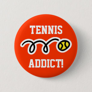 Badge Rond 5 Cm Bouton de tennis pour les joueurs et les fans Tenn