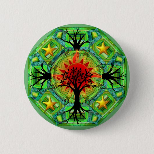 Badge Rond 5 Cm Bouton de Terre (Devant)