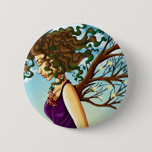 Badge Rond 5 Cm Bouton de Terre (Devant)