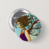 Badge Rond 5 Cm Bouton de Terre (Devant & derrière)