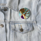 Badge Rond 5 Cm Bouton de Terre (En situation)