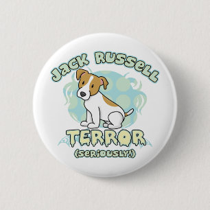 Badge Rond 5 Cm Bouton de terreur de Jack Russell