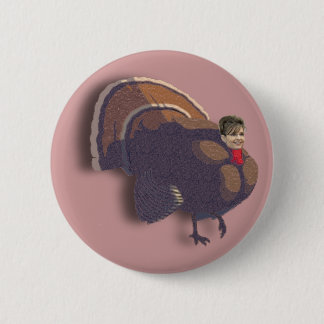 Badge Rond 5 Cm Bouton de Thanksgiving pour dinde de Sarah Palin