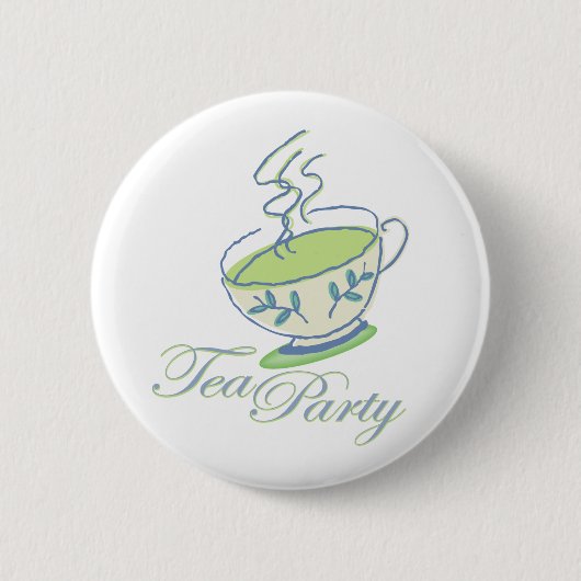 Badge Rond 5 Cm Bouton de thé (Devant)