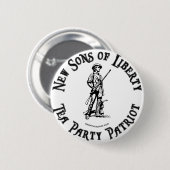 Badge Rond 5 Cm Bouton de thé (Devant & derrière)