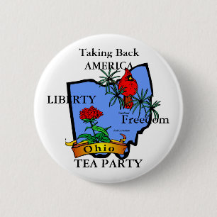 BADGE ROND 5 CM BOUTON DE THÉ DE L'OHIO