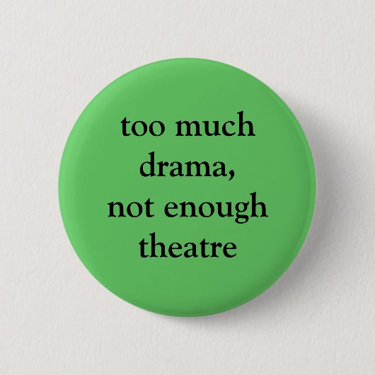 Badge Rond 5 Cm Bouton de théâtre et de drame (Devant)