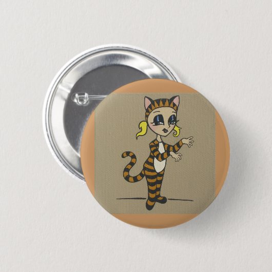 Badge Rond 5 Cm bouton de tigger (Devant & derrière)