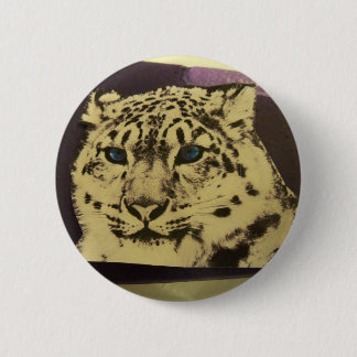 Badge Rond 5 Cm bouton de tigre de neige