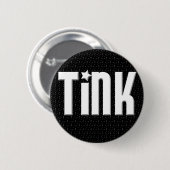 Badge Rond 5 Cm Bouton de Tink - étoiles de noir (Devant & derrière)