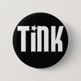 Badge Rond 5 Cm Bouton de Tink - étoiles de noir