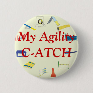 Badge Rond 5 Cm Bouton de titre d'agilité