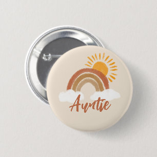 Badge Rond 5 Cm Bouton de titre de titre de Baby shower de la Tant