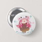 Badge Rond 5 Cm Bouton de Toeto (Devant & derrière)