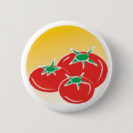 Badge Rond 5 Cm bouton de tomate (Devant)