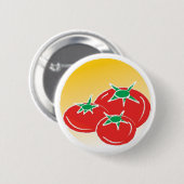 Badge Rond 5 Cm bouton de tomate (Devant & derrière)