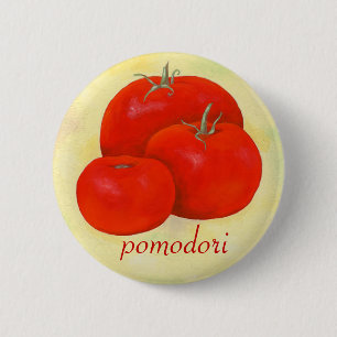 Badge Rond 5 Cm Bouton de tomates
