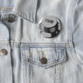 Badge Rond 5 Cm Bouton de ton de guitare (En situation)