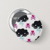 Badge Rond 5 Cm Bouton de tonnerre de Kawaii (Devant & derrière)