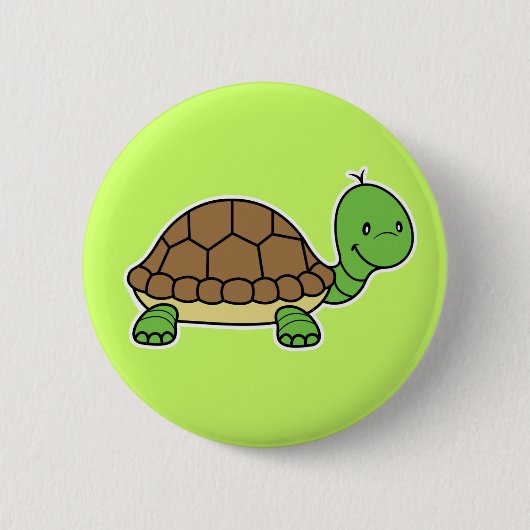 Badge Rond 5 Cm Bouton de tortue (Devant)