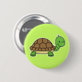 Badge Rond 5 Cm Bouton de tortue (Devant & derrière)