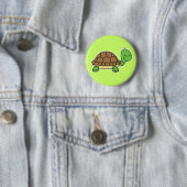 Badge Rond 5 Cm Bouton de tortue (En situation)