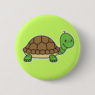 Badge Rond 5 Cm Bouton de tortue