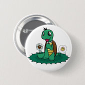 Badge Rond 5 Cm Bouton de tortue (Devant & derrière)