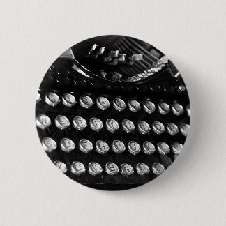 Badge Rond 5 Cm Bouton de touches de machine à écrire ancienne