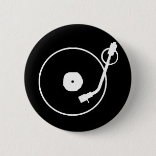 Badge Rond 5 Cm Bouton de tourne-disque