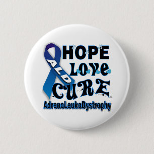BADGE ROND 5 CM BOUTON DE TRAITEMENT D'AMOUR D'ESPOIR D'ALD