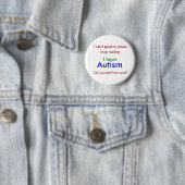 Badge Rond 5 Cm Bouton de traitement d'autisme (En situation)