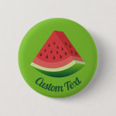 Badge Rond 5 Cm Bouton de tranche de pastèque (Devant)