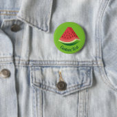 Badge Rond 5 Cm Bouton de tranche de pastèque (En situation)