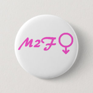 Badge Rond 5 Cm Bouton de transsexuel de M2F