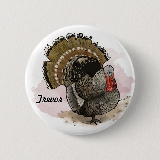 Badge Rond 5 Cm Bouton de Trevor (Devant)