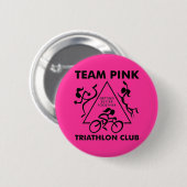 Badge Rond 5 Cm Bouton de triangle de TeamPink (Devant & derrière)